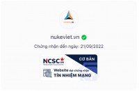 Website NukeViet.vn đã đạt chứng nhận Website Tín nhiệm mạng