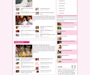 Themes website cưới hỏi màu hồng 1