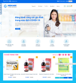 Giao diện website shops medicare