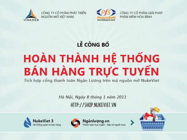 Việt Nam đã có riêng một mã nguồn mở xây dựng website bán hàng trực tuyến