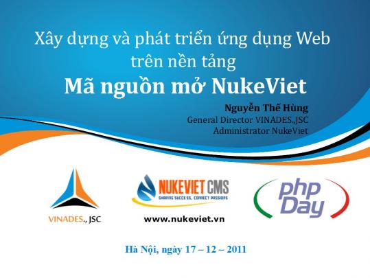 NukeViet tham gia ngày hội của lập trình viên PHP - PHPDAY2011