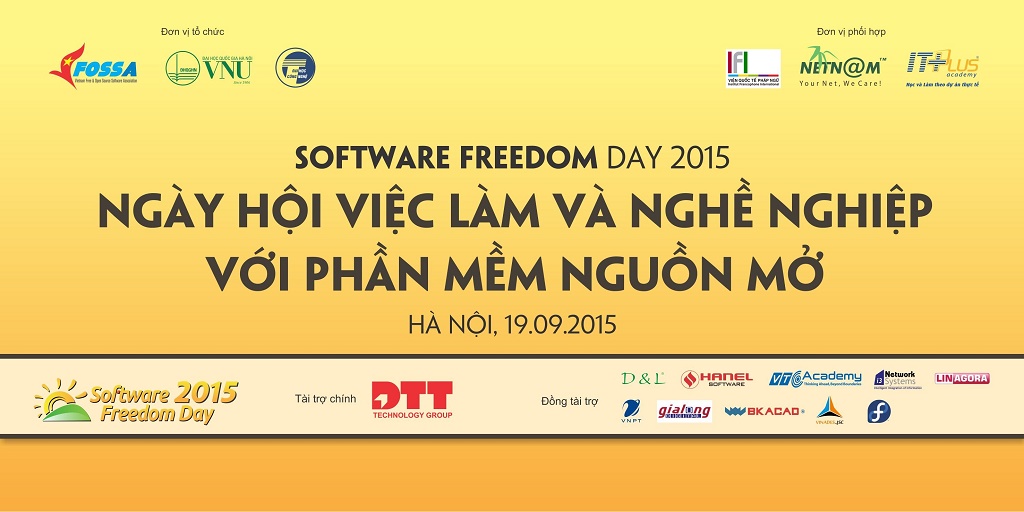 Những hình ảnh NukeViet tại ngày hội phần mềm tự do nguồn mở (SFD) 2015 tại Hà Nội
