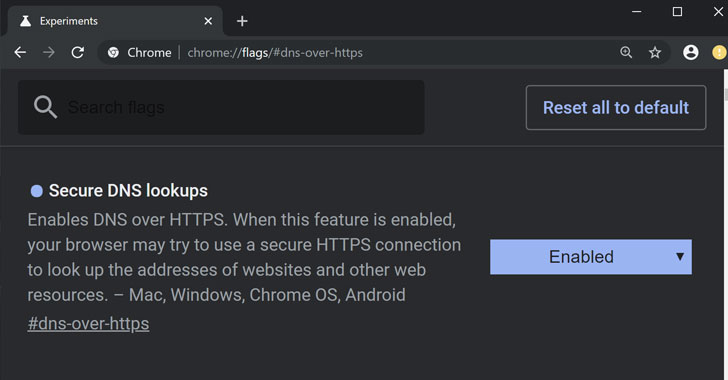 Kích hoạt ‘DNS over HTTPS’ trong Chrome 78