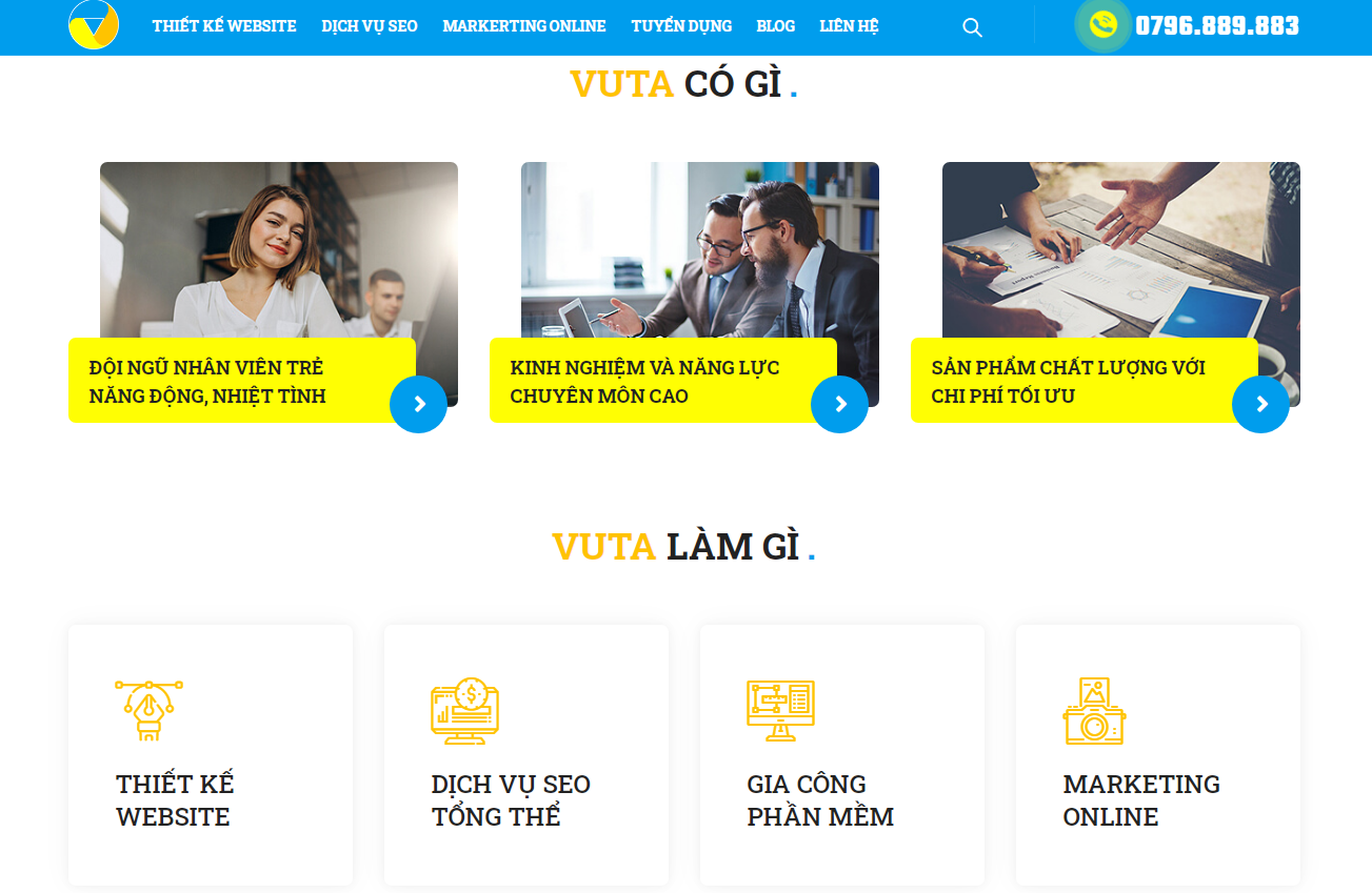 Website vuta.vn
