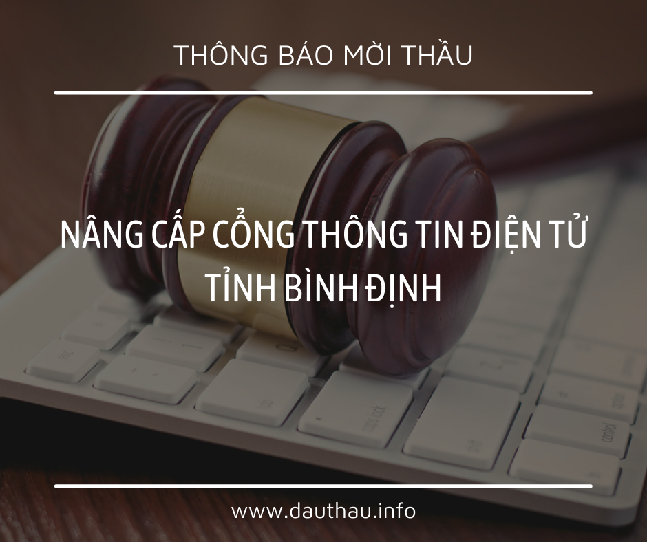 [Mời thầu] Nâng cấp Cổng thông tin điện tử tỉnh Bình Định