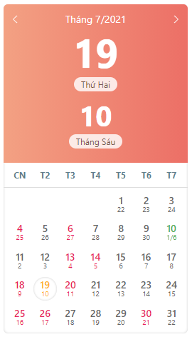 Block Âm Lịch - Lịch Âm Dương Việt Nam 3